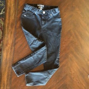 Girls super skinny black jeans.